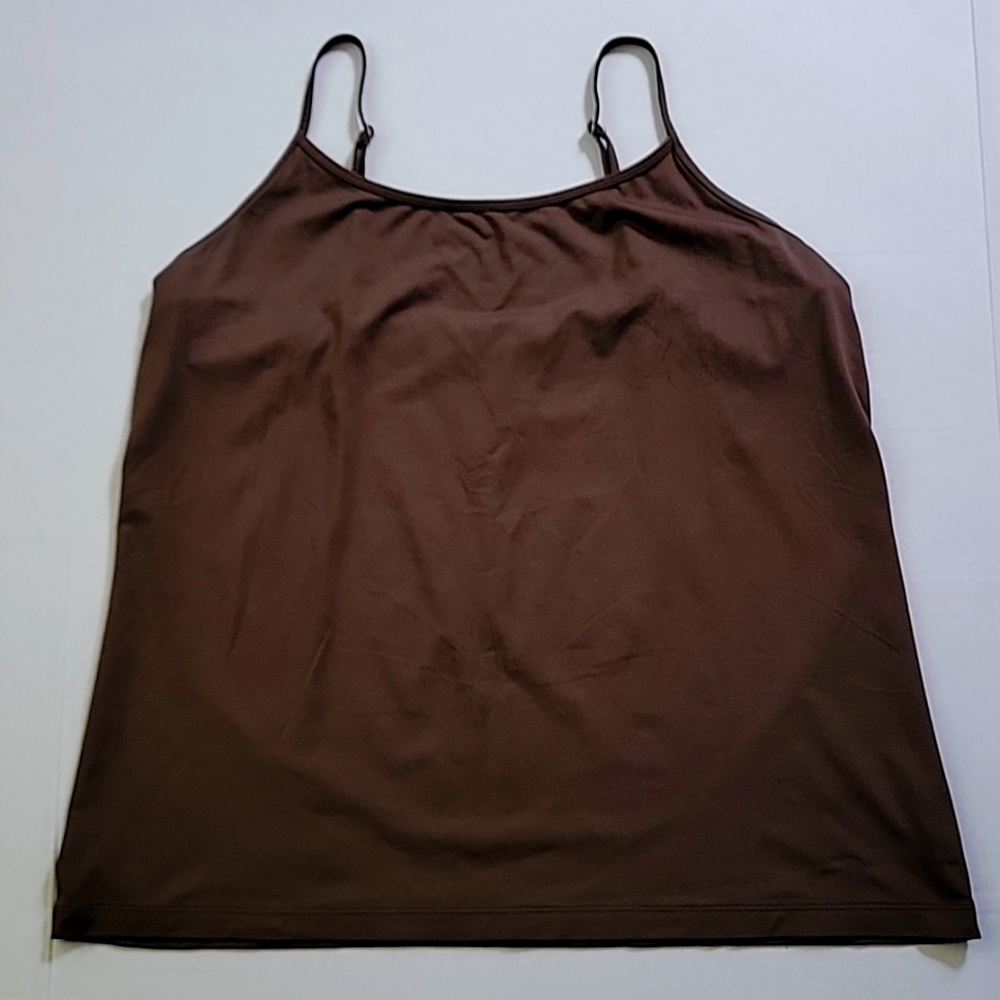 Lane Bryant Tank Top Layering Cami  Brown Adjustable Straps 14/16